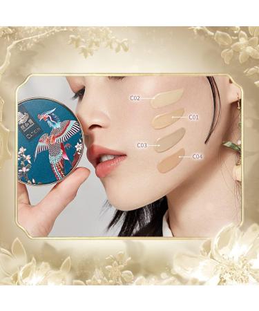 CATKIN X SUMMER PALACE Full Coverage Lightweight Cushion Foundation for Mature Skin - Refillable 13g*2 (C03 Vanilla) - Buy Online on GoSupps.com