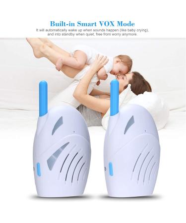 Splenssy Audio Baby Monitor - 2.4GHz Wireless Digital Audio, Two-Way Talk, Cry Detector | Portable & Sensitive Transmission - Buy Online on GoSupps.com