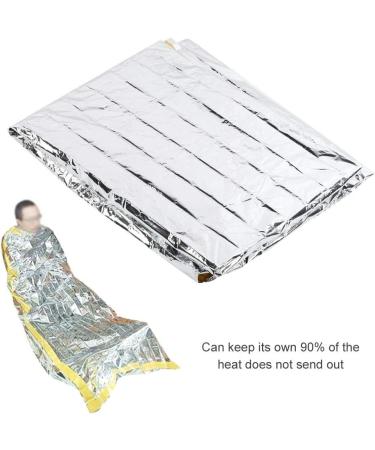 2Pcs Emergency Survival Camping Sleeping Bags - Insulation Envelope Bag Silver - Buy Online on GoSupps.com