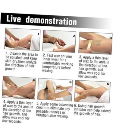 BIUDECO Depilatory Wax Granules 300g Hard Wax Granules For Painless Hair Removal From The Upper Lip - Buy Online on GoSupps.com