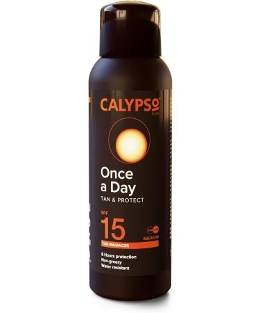 Calypso Once A Day Tan & Protect SPF15 - 200 ml SPF 15 single - Buy Online on GoSupps.com
