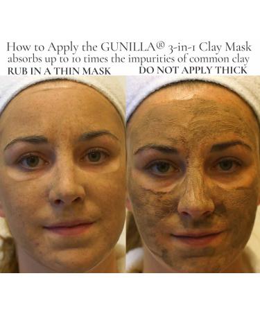GUNILLA Skin Perfecting Clay Mask - Vegan 3-in-1 Deep Pore Cleanser & Detox Treatment | All-Natural Pro-Grade Made in Sweden | 35 Clay Masks - 2.5 fl oz - Buy Online on GoSupps.com
