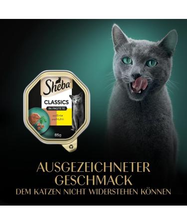 Sheba Classics in Pate - Grain-Free Duck & Chicken Cat Food - 22 x 85g | Premium International Shipping - Buy Online on GoSupps.com