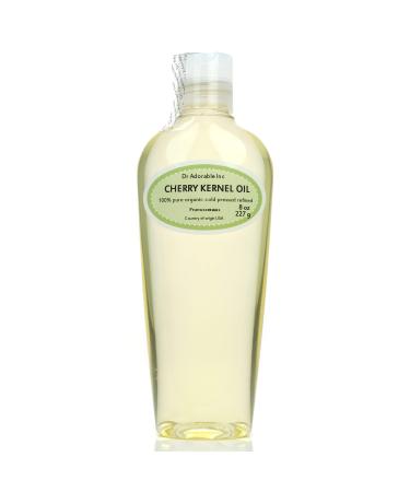 Dr Adorable - 8 oz - Premium Cherry Kernel Oil - 100% Pure Natural Organic Cold Pressed for Skin Hair Nails