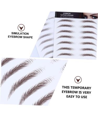 Didiseaon 5pcs Eyebrow Stickers Best Eyebrow Transfers Imitation Eyebrow Sticker 6 Proof Template - Buy Online on GoSupps.com