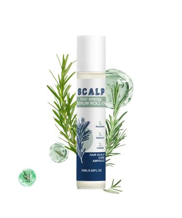 Hair Growth Oil 25ml Root Stimulator Roller - Nourishing Hair Oil | For Women and Men Daily Care Nighttime Shower After-Cut Hair Preparation