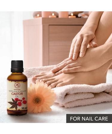 Pure Cold-Pressed Casting Oil 50ml - Ricinus Communis - Best Body Oil for Face Skin Eyebrows & Eyelash - Intensive Care & Massage - Premium Quality from India - Buy Online on GoSupps.com