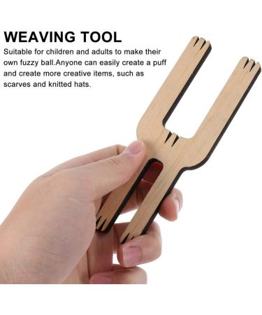 EXCEART 2Pcs Wooden Pompom Maker DIY Craft Tool for Yarn Crochet Knitting - Sewing Accessories for Kids and Adults - Buy Online on GoSupps.com