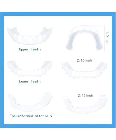 GKOKG 2 Pairs Adjustable Nature and Comfortable Top and Bottom Regain Beautiful Smile for Men and Women White - Buy Online on GoSupps.com