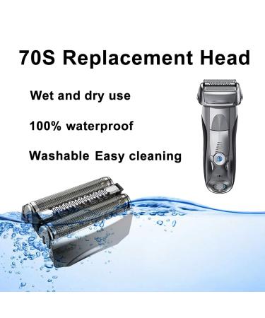 70S Replacement Head for Braun Series 7 Electric Shaver - Compatible Foil Blade for 790CC 720 750CC 760CC 9565 - Buy Online on GoSupps.com