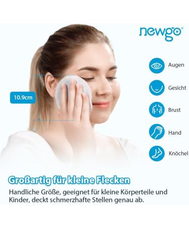 Newgo Reusable Cooling Pads - 14 Mini Cold-Warm Compresses for Children Eyes Breastfeeding & Wisdom Tooth Relief | Eco-Friendly Fleece Shell - Buy Online on GoSupps.com