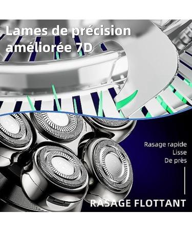 JUJNE 1 Set 6 in 1 Electric Shavers 7D Hair Clipper for Men with LED Display and Portable Wet and Dry - Buy Online on GoSupps.com