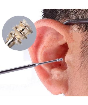 6Pcs Stainless Steel Earpick Set - Ear Wax Remover Tools Spoon Curette for Ear Care - Silver Color - Buy Online on GoSupps.com