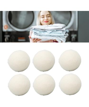 Wool Drying Balls Laundry Drying Balls 6pcs Wool Drying Balls Reusable Skin Friendly Static Reduction Time Saving Fabric Softener for Clothes Laundry (6cm) - Buy Online on GoSupps.com