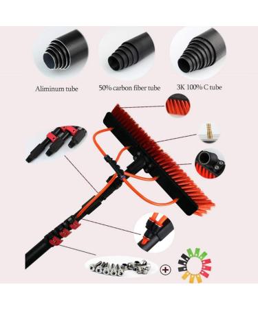 Water-Bearing Telescopic Rod Window Cleaning Rod 3.6-11M Water Telescopic Rod Set for Cleaning Conservatory photovoltaic Solar and Windows 30FT/9M - Buy Online on GoSupps.com