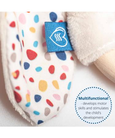 Whisbear Eco Teething Ring Baby Rabbit Beige | Natural Wooden Teething Aid | Safe Teething Ring for Infants - Buy Online on GoSupps.com