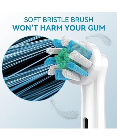 Buy Electric Toothbrush Replacement Heads - Plaque Blast Pack of 8 | Superior Twisted Bristle Refills for Family Oral Health - Buy Online on GoSupps.com