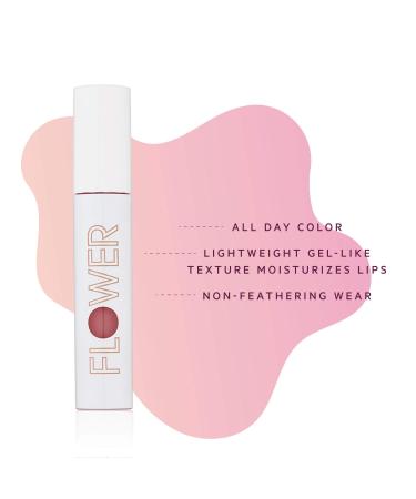 FLOWER BEAUTY Bitten Lip Stain - Vivid Long-Lasting Water-Based Lip Tint - Cruelty-Free Makeup (Play) - Buy Online on GoSupps.com