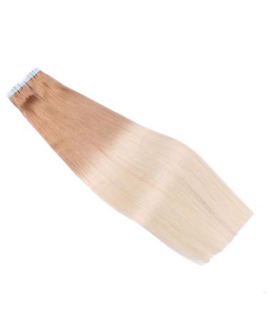 Premium Tape-In Hair Extensions #12/60 Ombre - 60cm | 100% Remy Real Hair | 30 Tresses (2.5g Each) - Tress by Novon - Buy Online on GoSupps.com