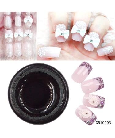 Nail Art Rhinestone Glue Gel Adhesive 8ml - Clear Diamond Polish for Gem Jewelry Decoration - UV Light Cure Needed - ICEBLUEOR - Buy Online on GoSupps.com