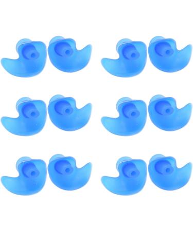 Buy Silice Silicone Swimming Ear Plugs - 6 Pairs Dust Proof Diving Accessories for Adults - Spiral Design in Blue - Buy Online on GoSupps.com