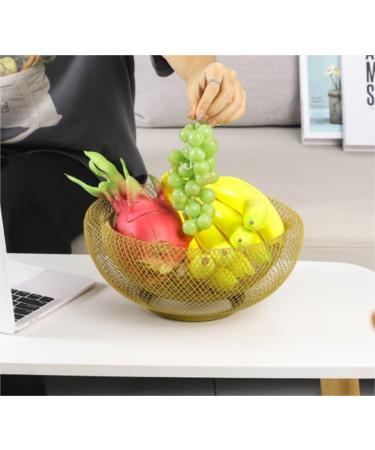 Fruit Basket Fruit Bowl Metal Wire Woven Fruit Storage Bowl Basket for Kitchen Large Mesh Fruit Stand for Pineapple Kitchen Organizers and Storage (Color : A Size : 12 * 25cm) - Buy Online on GoSupps.com
