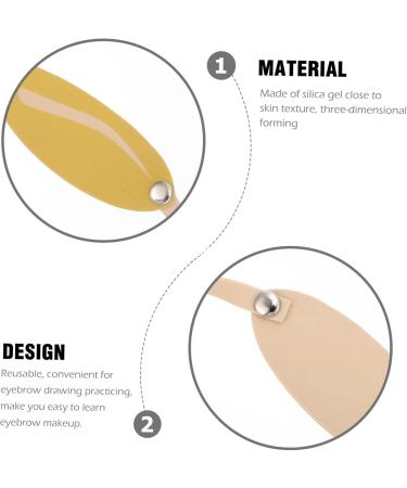 Balacoo 50 pcs Headband Skin Fake Supply Eyebrow Professional Practice for Silicone Beginner - Buy Online on GoSupps.com