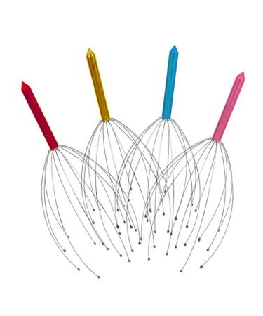 Artibetter 2pcs Head Massager Spider Head Massage Claw Scalp Massager with 6 Claw Massage Tool (Random Color)