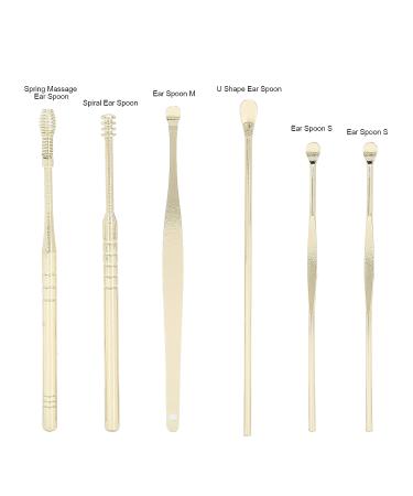 6 PCS Ear Wax Removal Tool Set - Reusable and Portable Ear Cleaner Kit with Storage (Yellow) - Buy Online on GoSupps.com