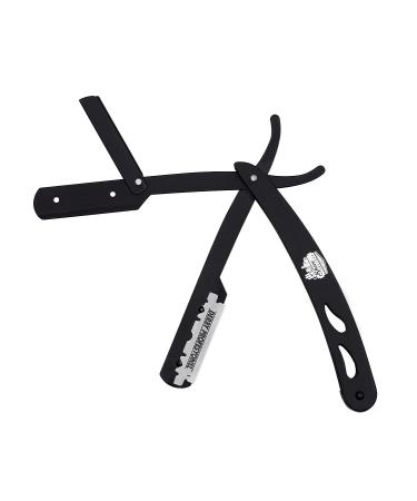 The Shave Factory Straight Edge Razor Kit with 100 Derby Blades - Stainless Steel Men's Straight Razor Set - Buy Online on GoSupps.com