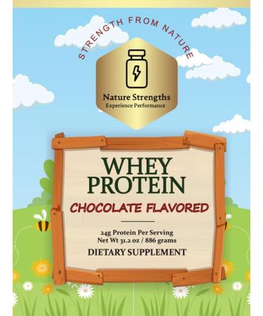 Premium Chocolate Whey Protein - 24g Protein | Enhanced Performance Formula | Natural Ingredients | Made in USA | 31.2 oz Dietary Supplement - Buy Online on GoSupps.com