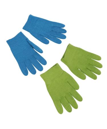 minkissy 2 Pairs Gel Moisturizing Gloves Soft Elastic Hand Gloves Beauty Care Gloves Cracked Hands Hand Softening Gloves Flex Tools Dry Skin Heal Gloves Hotfix Tool Kit Repair