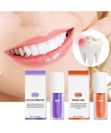 seeyoung V34 Color Corrector Teeth Whitening Toothpaste Sensitive Teeth Intensive Stain Removal Reduce Yellowing Harden and Strengthen Enamel Sensitive Teeth - Buy Online on GoSupps.com