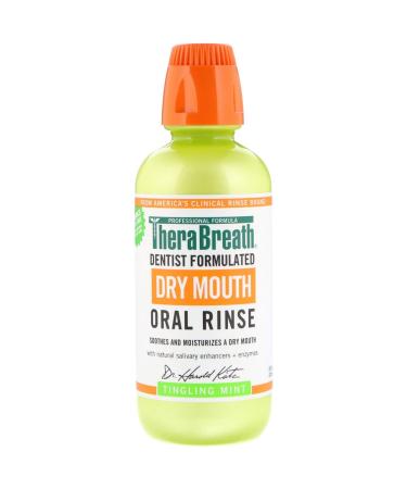 TheraBreath Dry Mouth Oral Rinse Tingling Mint 16 fl oz (473 ml)