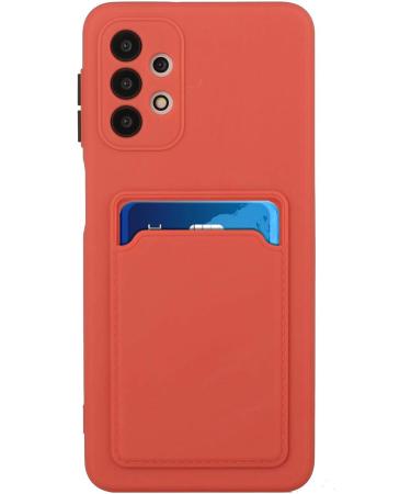 Buy Tivenfezk Nadoli Silicone Case for Samsung Galaxy A33 5G | Ultra-Thin Shockproof Wallet TPU Cover with Credit Card Holder - Plum - Buy Online on GoSupps.com