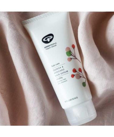 Green People Quinoa & Avocado Hair Serum 100ml - Natural Organic Styling Gel for Volume - Silicone Free Ethyl Alcohol Free SLS Free - Cruelty Free Vegan - All Hair Types - Buy Online on GoSupps.com