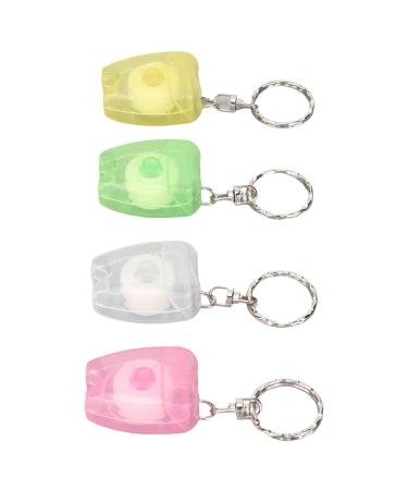 Buy Dental Floss Key Rings - Portable Tooth Picks & Keychain Floss for Oral Care | High-Strength Plastic Dental Tools - Buy Online on GoSupps.com