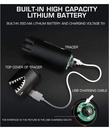 DoxiGlobal Mini Tracer Unit - Colorful Spitfire Lighter V BBS Glow, Airsoft Gun Pistol Light Tactical, 14mm CCW Thread - Buy Online on GoSupps.com