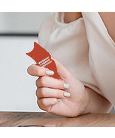 Sulxyi Contour Stencil for Nose 4in1 Highlighter Lip Eyelash Eyeliner Shaping Stencil Women Beginners Eye Makeup Applicator Guide Tool Orange1 - Buy Online on GoSupps.com