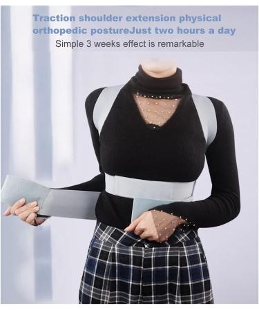 Back Corrector Invisible Chest Posture Corrector Scoliosis Back Brace Spine Belt Shoulder Medical Therapy Support Poor Posture Correction Belt L (Medium) (A Medium) - Buy Online on GoSupps.com