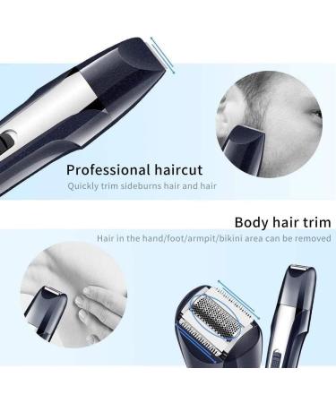 Portable Electric Nose and Ear Hair Trimmer for Men | IPX7 Waterproof with Stainless Blades - All-Purpose Grooming - Buy Online on GoSupps.com