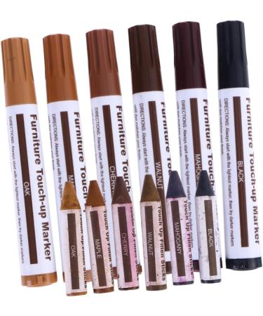 Healeved 2pcs 12 1 furniture scratch repair wooden furniture repair furniture touch up pen floor repair kit As Shownx2pcs 1 count (Pack of 1) - Buy Online on GoSupps.com