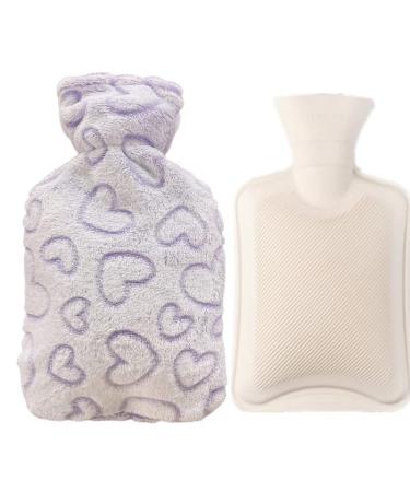MYAMIA Christmas Winter Hot Water Bag With Lid 1L Warm Hot Water Bottle Hand Foot Warmer Pocket-D