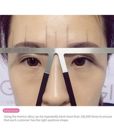 Eyebrow Measuring Ruler Reusable Permanent Makeup Symmetrical Tool Eyebrow Ruler Microblading Gauge Ruler Measuring Tool - Buy Online on GoSupps.com