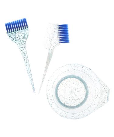 Homoyoyo Ensemble Pinceau Et Bol De Coloration Pour Cheveux 3 Pi ces Taille Moyenne Poils Souples Transparent Pour Teinture Capillaire Usage Professionnel Et Maison