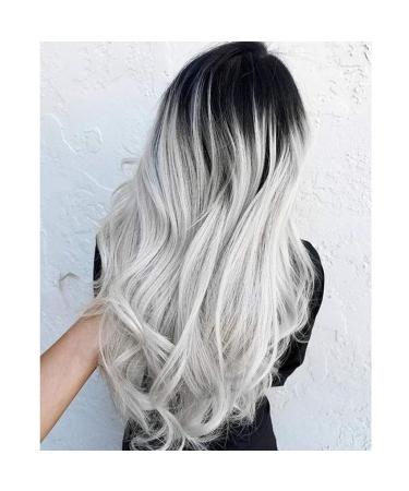 Buy Long Grey Synthetic Wig for Women | Curly & Wavy 70s 80s 60s & 50s Cosplay Styles - International Shipping Available - Buy Online on GoSupps.com