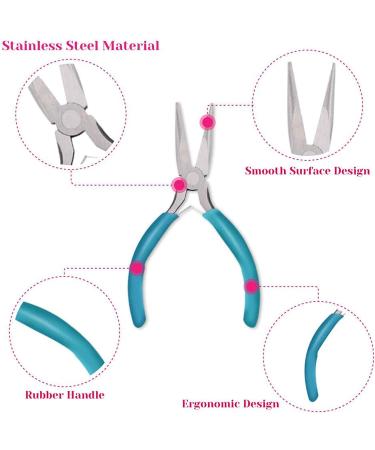 Anezus 7 Pcs Jewelry Pliers and Beading Wire Tools Set for Jewelry Making and Repair - Buy Online on GoSupps.com