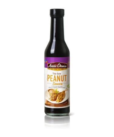 Annie Chun's Peanut Sauce | Thai-Style, Gluten-Free, 9.2-oz (Pack of 6) | Great on Satay, Meat Skewer, Salad Thai Peanut Sauce
