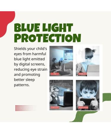Buy 2-Pack Kids Girls Blue Light Blocking Glasses - Eye Protection for Gaming & Electronics - Orange & Pink Frames with Free Cases & Cloths - Buy Online on GoSupps.com
