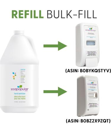 Soapopular Alcohol Free Foam Hand Sanitizer 0.15% Benzalkonium Chloride Hypoallergenic Fragrance Free Safer for Kids 4L Hand Sanitizer with Single Foam Pump - Buy Online on GoSupps.com